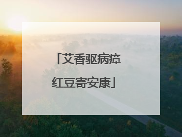 艾香驱病瘴 红豆寄安康