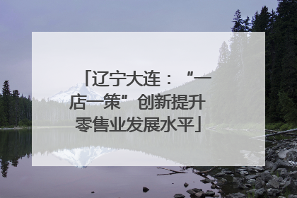 辽宁大连：“一店一策”创新提升零售业发展水平
