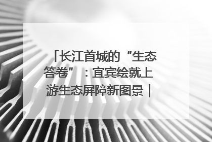 长江首城的“生态答卷”：宜宾绘就上游生态屏障新图景｜中华环保世纪行
