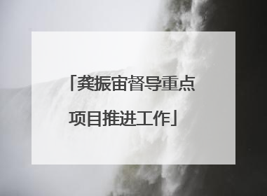 龚振宙督导重点项目推进工作