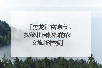 黑龙江富锦市：探秘北国粮都的农文旅新样板
