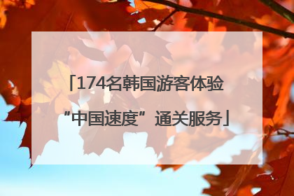 174名韩国游客体验“中国速度”通关服务