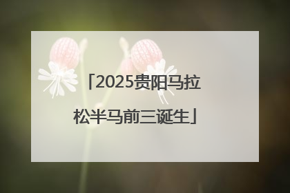 2025贵阳马拉松半马前三诞生