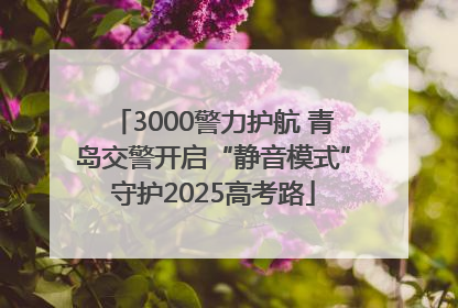 3000警力护航 青岛交警开启“静音模式”守护2025高考路