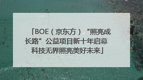 BOE（京东方）“照亮成长路”公益项目新十年启幕 科技无界照亮美好未来